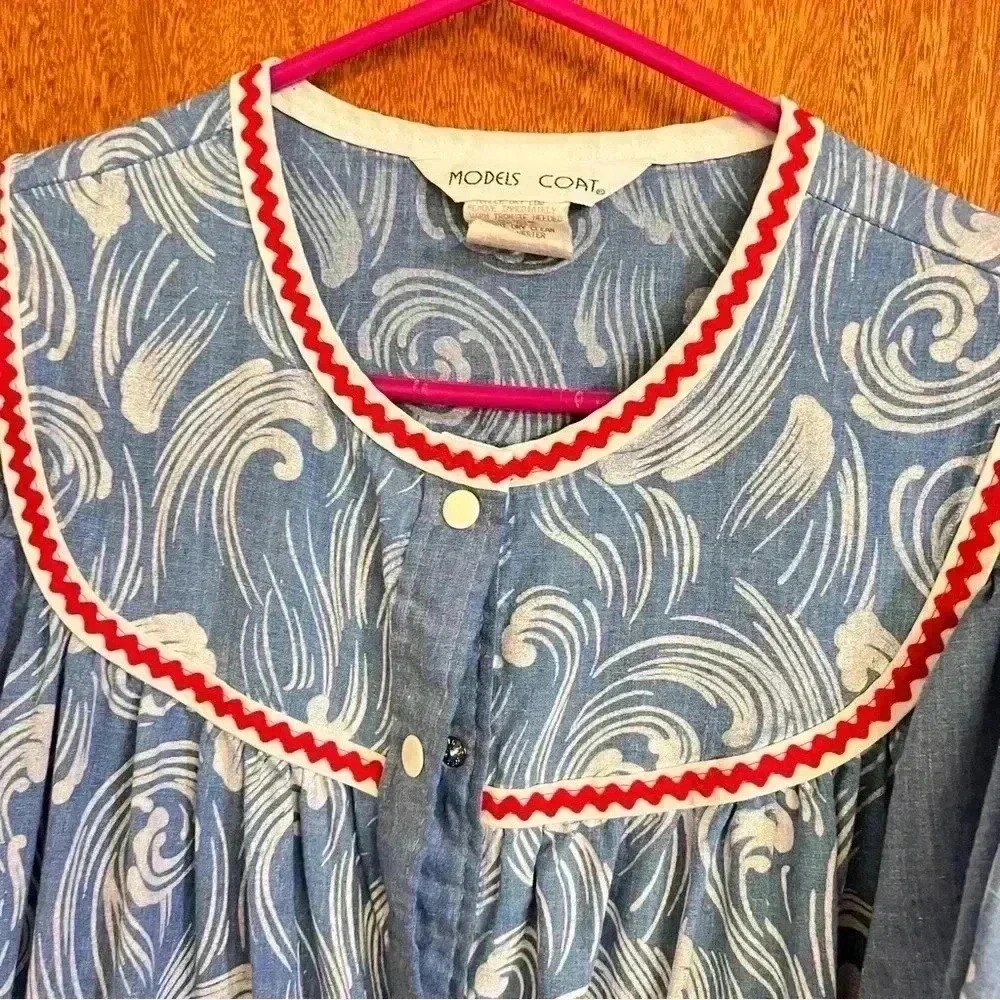 Vintage house dress made in the USA size 12 - Picture 6 of 7